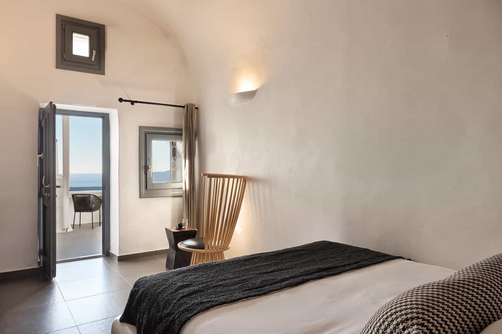 Suite detail with elegant furnishings and warm lighting